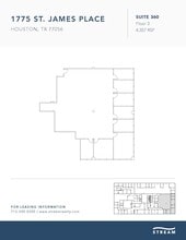 1775 St James Pl, Houston, TX à louer Plan d’étage– Image 1 sur 1