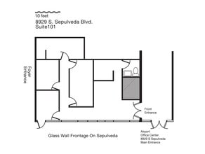 8929-8939 S Sepulveda Blvd, Los Angeles, CA à louer Plan de site– Image 1 sur 2