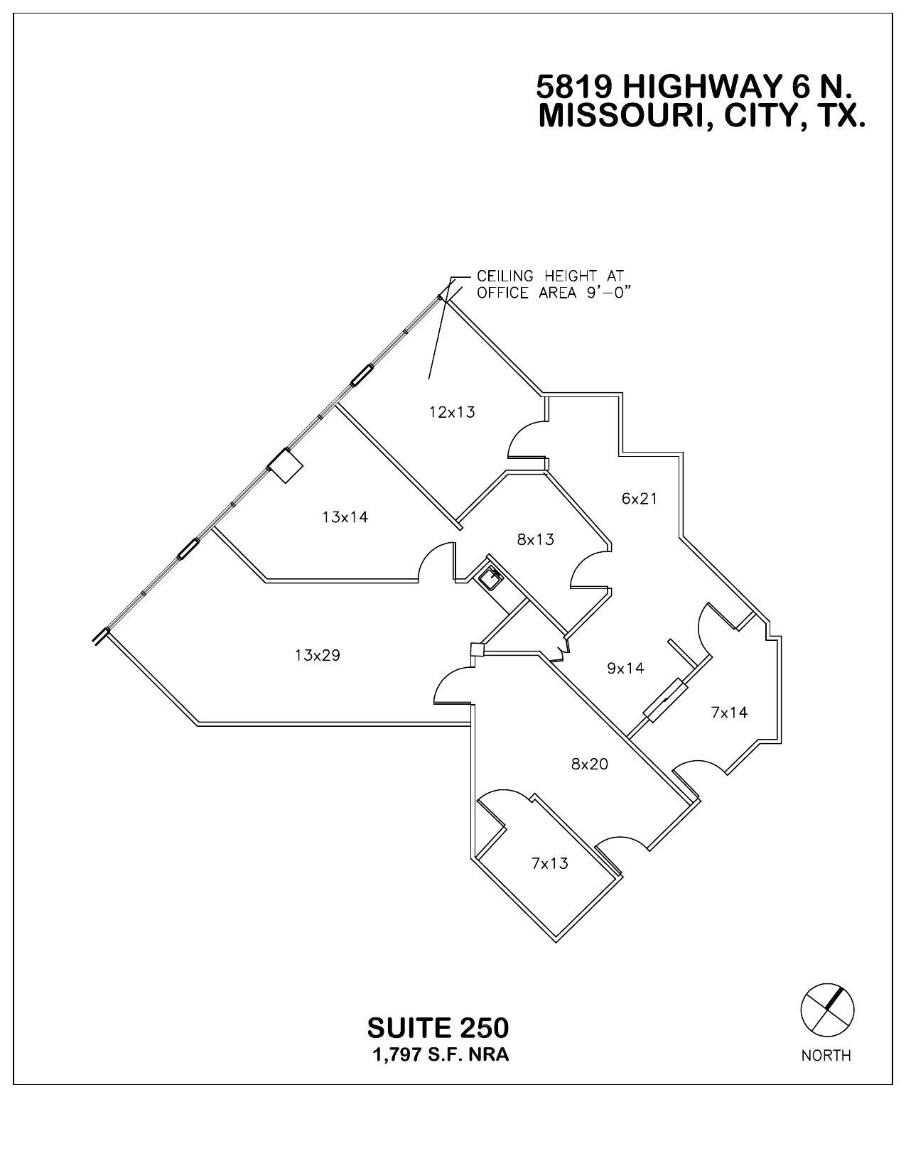 5819 Hwy 6, Missouri City, TX à louer Plan d’étage– Image 1 sur 1