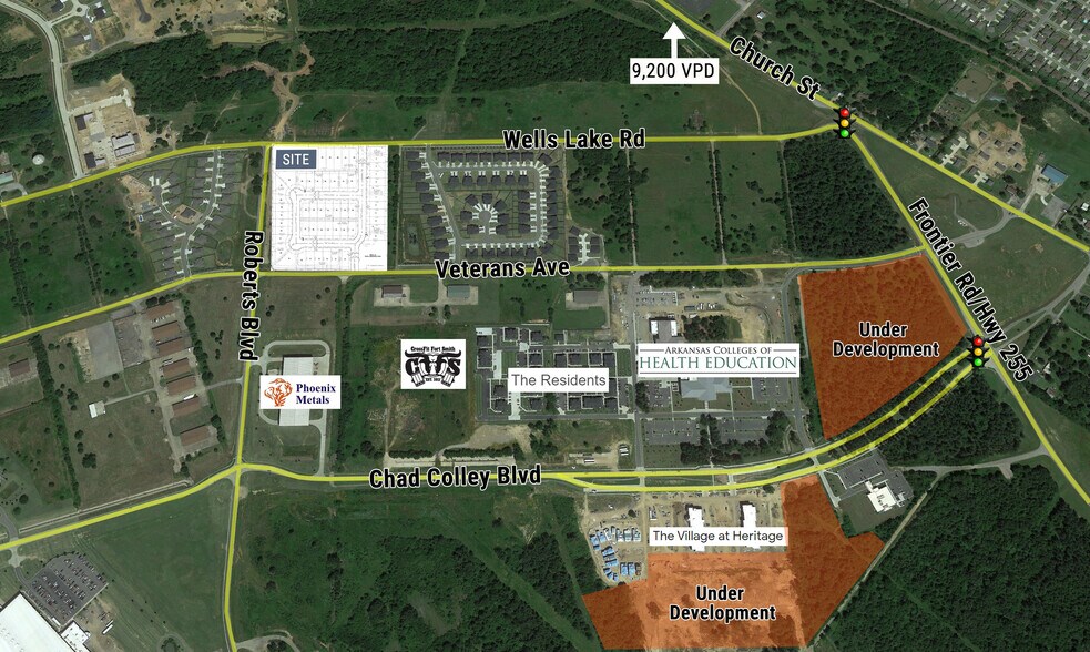 Roberts, Fort Smith, AR à vendre - Aérien – Image 2 sur 3