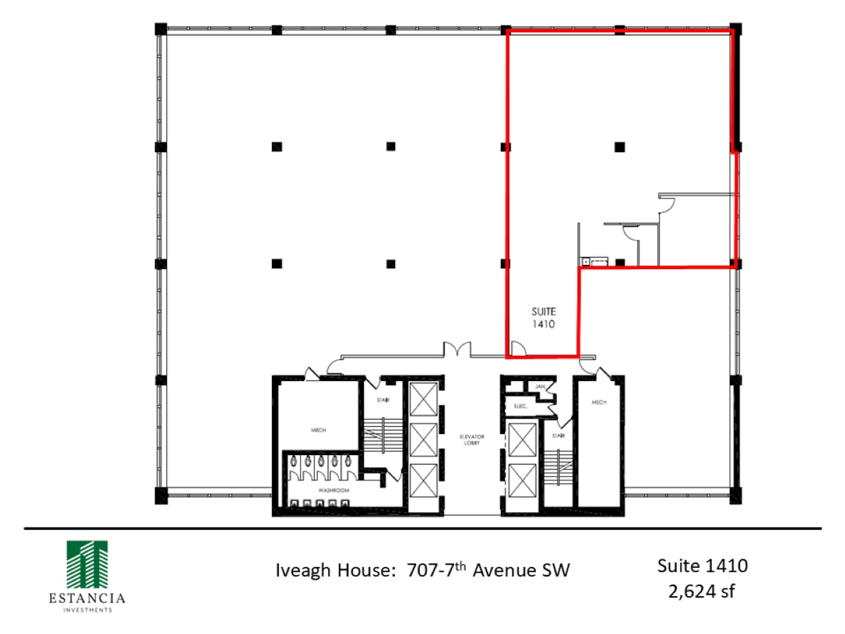 707 7th Ave SW, Calgary, AB à louer Plan d’étage– Image 1 sur 5