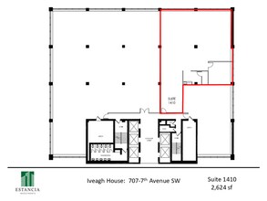 707 7th Ave SW, Calgary, AB à louer Plan d’étage– Image 1 sur 5