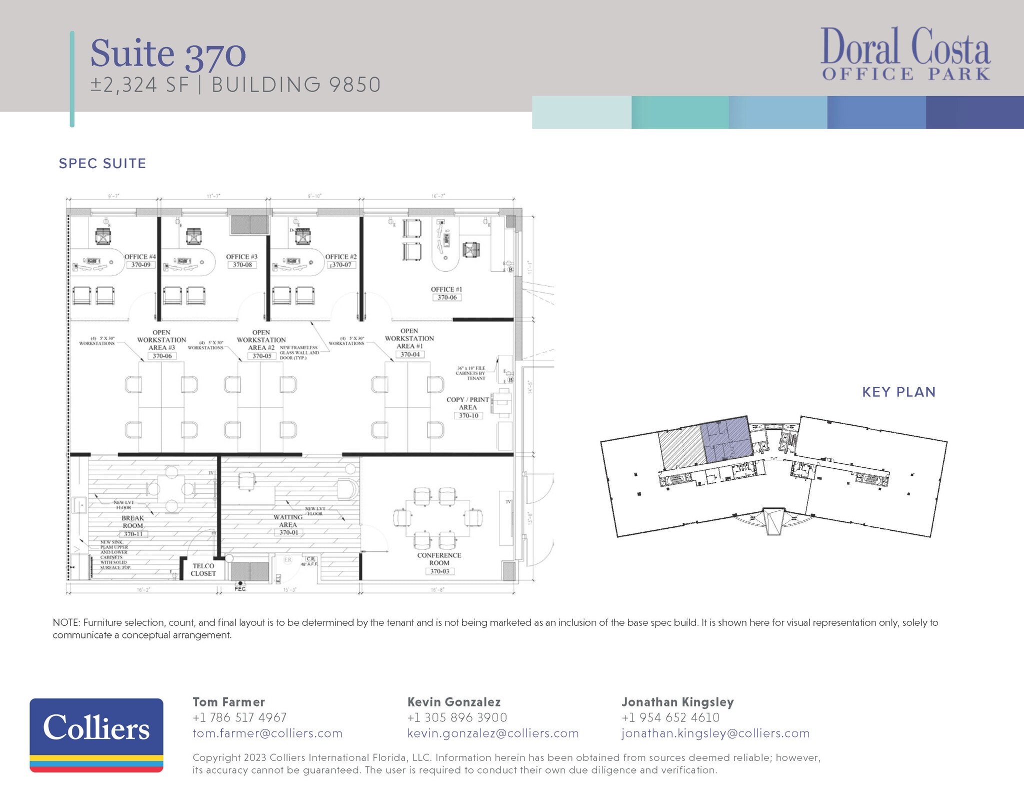 9850 NW 41st St, Doral, FL à louer Plan d’étage– Image 1 sur 1