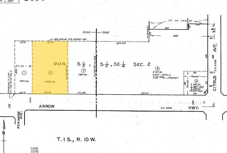 767 E Arrow Hwy, Azusa, CA à louer - Plan cadastral – Image 2 sur 4