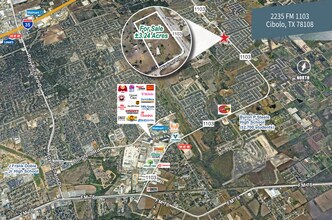 2235 FM 1103, Cibolo, TX - Vue aérienne  vue de carte