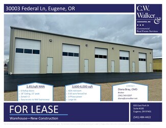 Plus de détails pour 30003 Federal Ln, Eugene, OR - Industriel/Logistique à louer