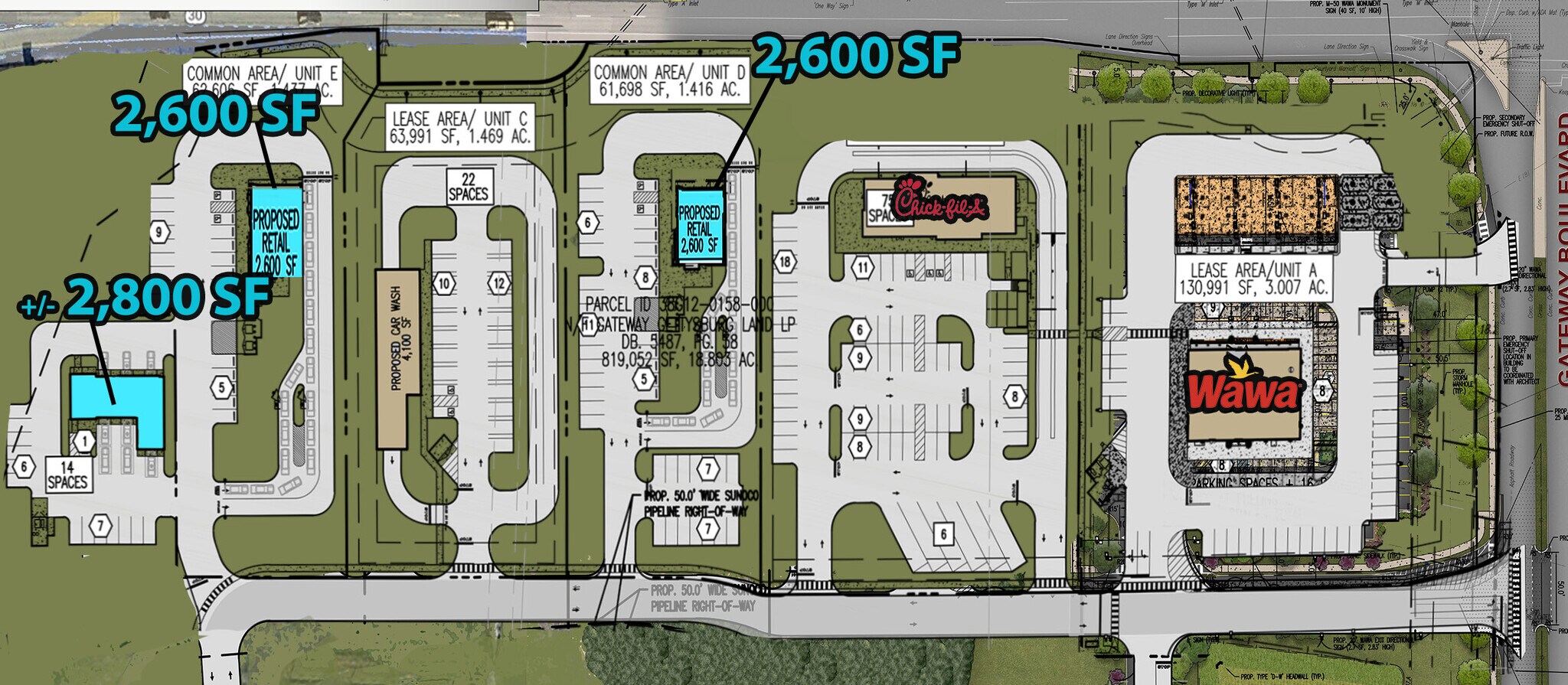 Route 30, Gettysburg, PA à louer Plan de site– Image 1 sur 4