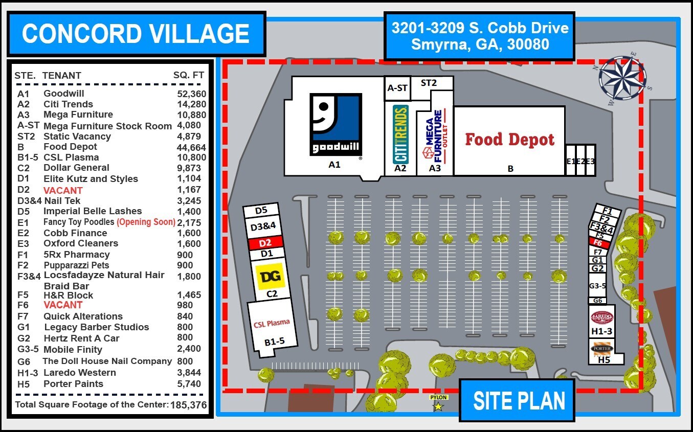 3201-3209 S Cobb Dr, Smyrna, GA à louer Photo de l’immeuble– Image 1 sur 8