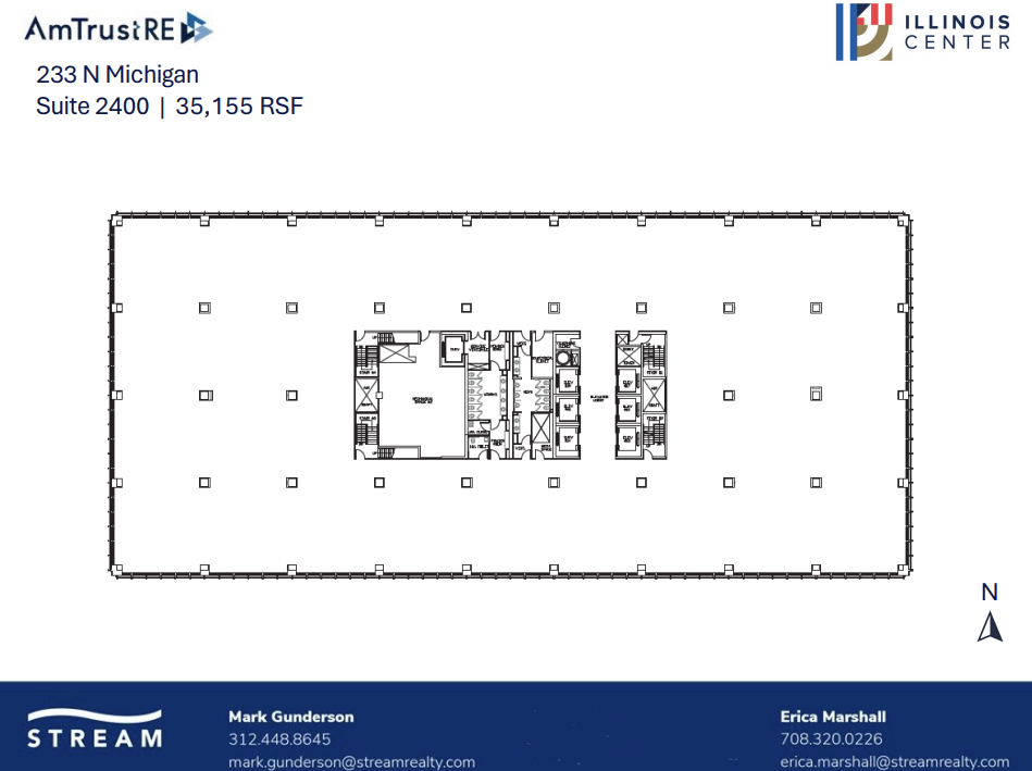 233 N Michigan Ave, Chicago, IL à louer Plan d’étage– Image 1 sur 1