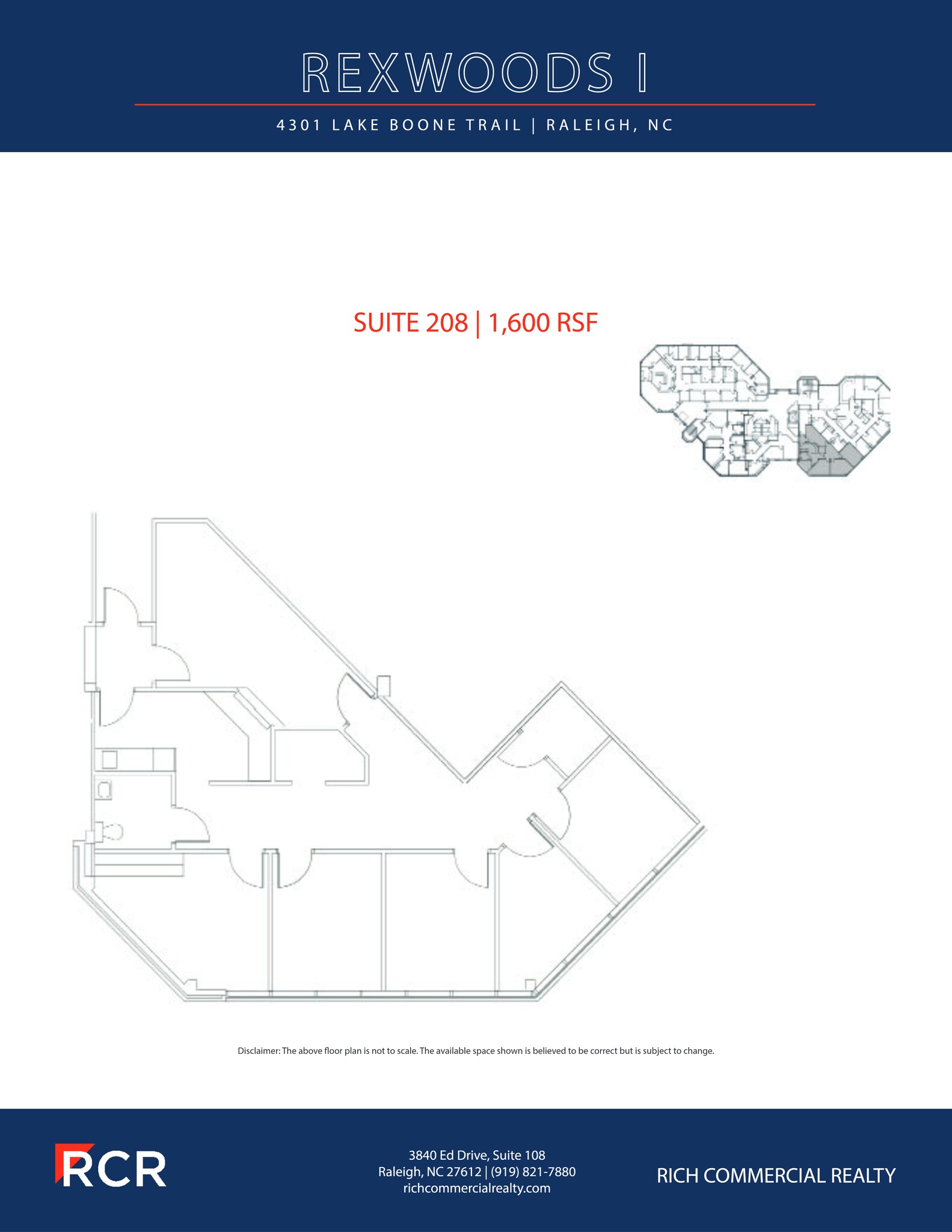 4301 Lake Boone Trl, Raleigh, NC à louer Plan de site– Image 1 sur 1