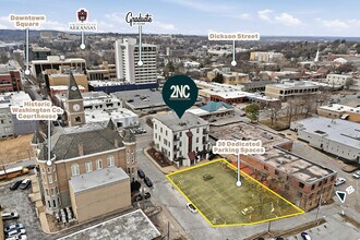 2 N College Ave, Fayetteville, AR - Vue aérienne vue de carte - Image1