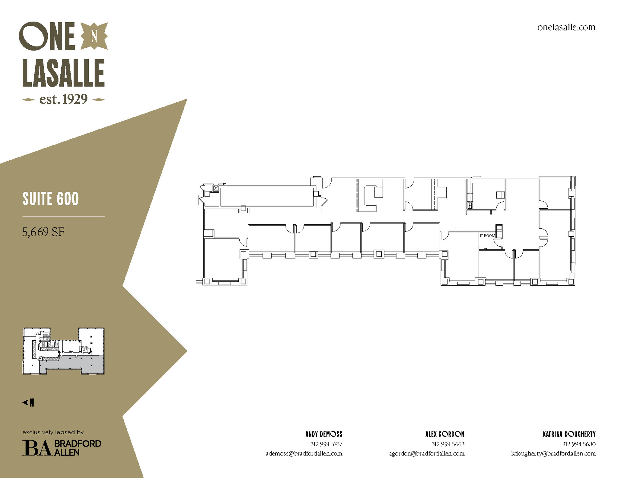 1 N La Salle St, Chicago, IL à louer Plan d’étage– Image 1 sur 1
