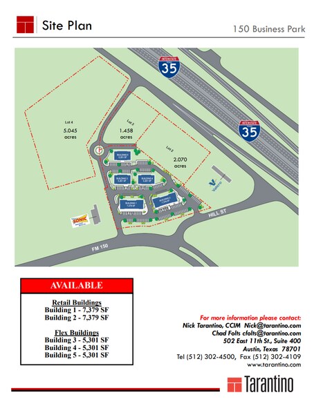 IH-35 And FM 150, Kyle, TX à vendre - Plan de site – Image 2 sur 2