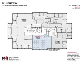 7108-7121 Fairway Dr, Palm Beach Gardens, FL à louer Plan d’étage– Image 2 sur 10