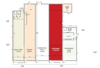 997-1005 Amboy Ave, Edison, NJ à louer Plan d’étage– Image 1 sur 2