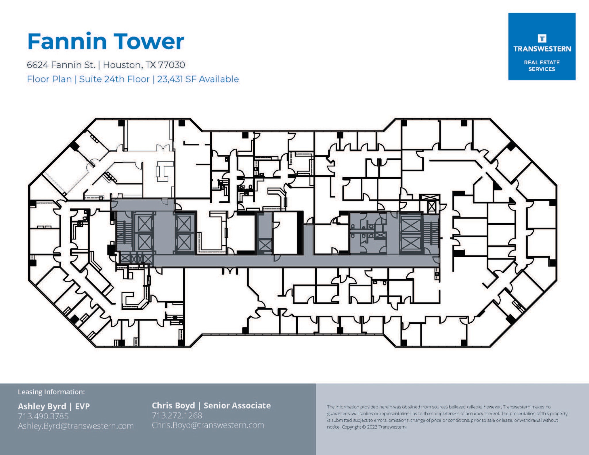 6624 Fannin St, Houston, TX à louer Plan d’étage– Image 1 sur 1
