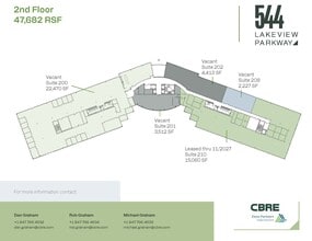 544 Lakeview Pky, Vernon Hills, IL à louer Plan d’étage– Image 2 sur 2
