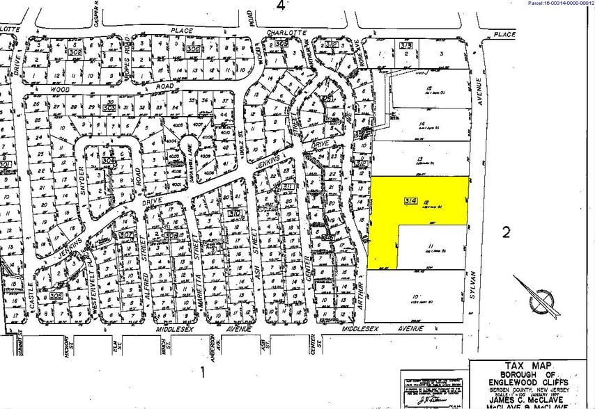 190-210 Sylvan Ave, Englewood Cliffs, NJ à louer - Plan cadastral – Image 2 sur 6