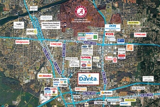 805 Old Mill St, Tuscaloosa, AL - VUE AÉRIENNE vue de carte - Image1