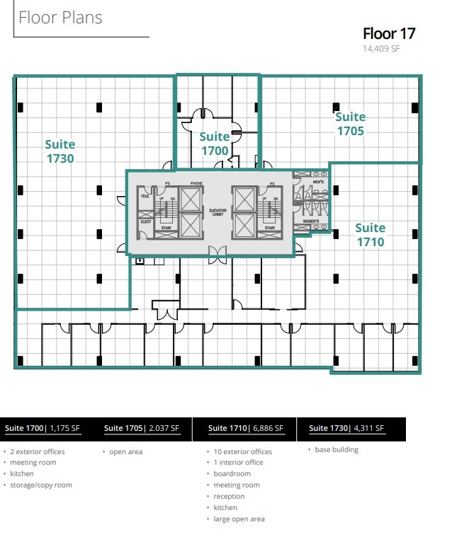 840 7th Ave SW, Calgary, AB à louer Plan d’étage– Image 1 sur 1