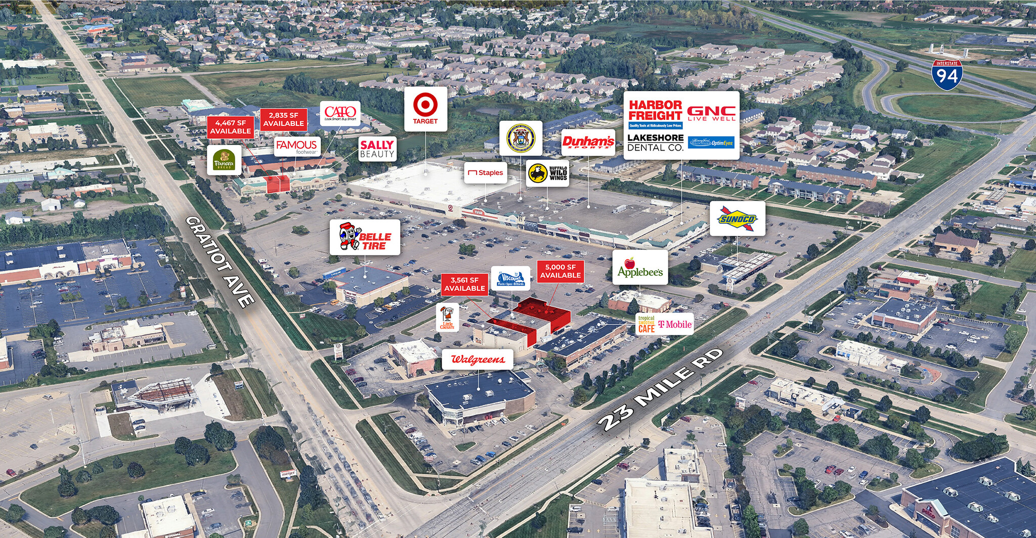 51328-51550 Gratiot Ave, Chesterfield, MI à louer Photo de l’immeuble– Image 1 sur 6