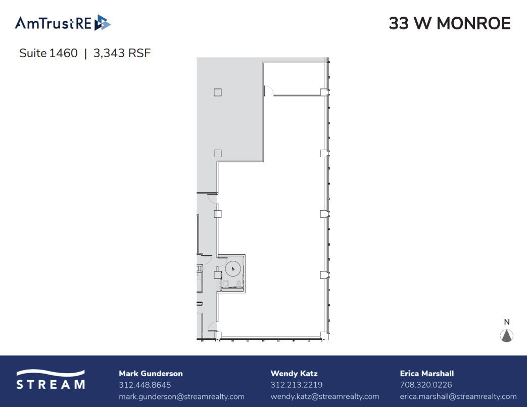 33 W Monroe St, Chicago, IL à louer Plan d’étage– Image 1 sur 1