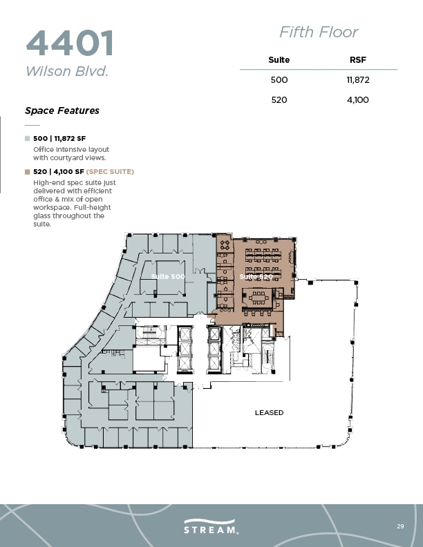 4401 Wilson Blvd, Arlington, VA à louer Plan d’étage– Image 1 sur 1