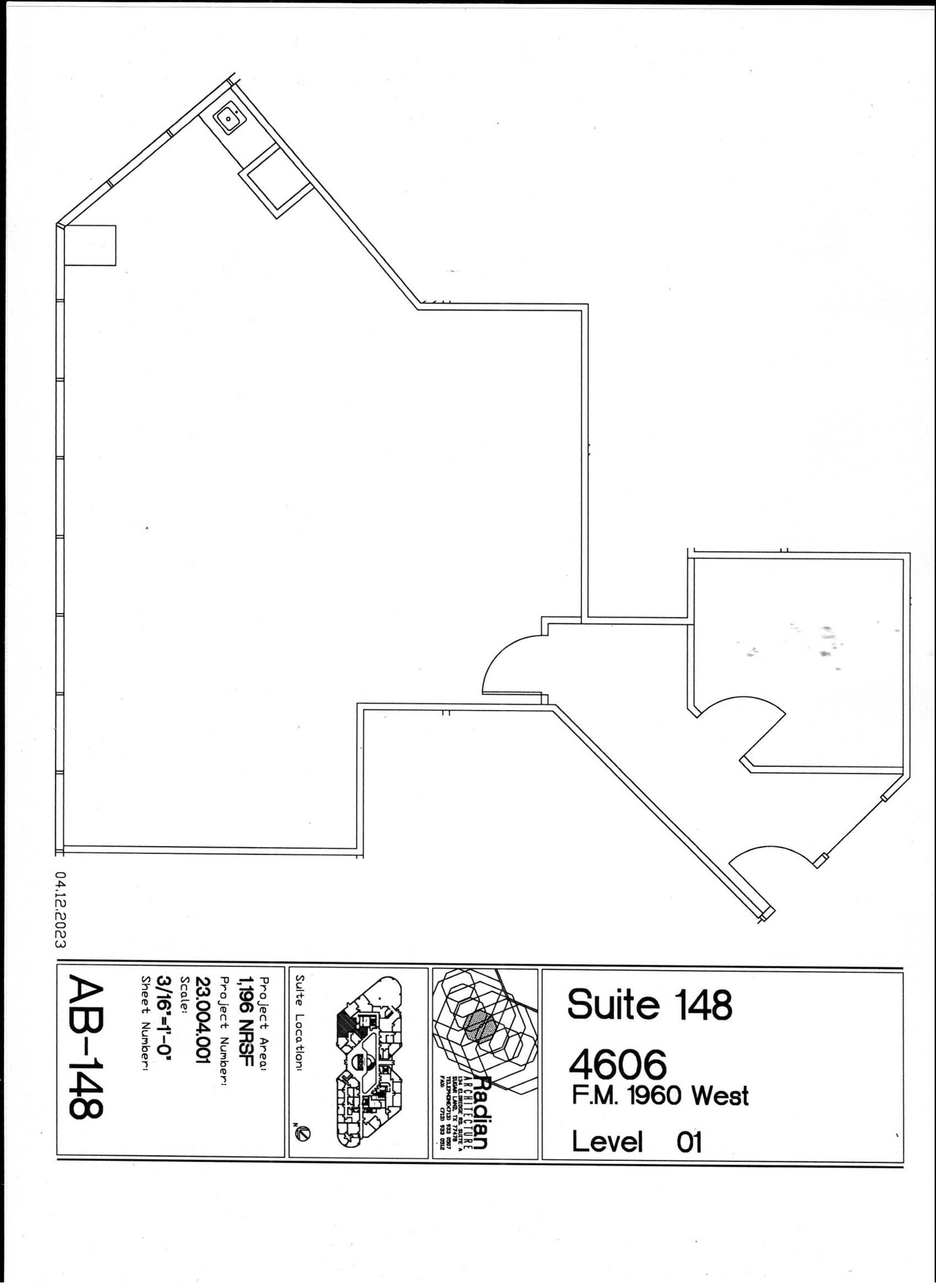 4606 FM 1960 W, Houston, TX à louer Plan d’étage– Image 1 sur 1