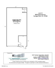 8030-8040 Remmet Ave, Canoga Park, CA à louer Plan d’étage– Image 1 sur 1