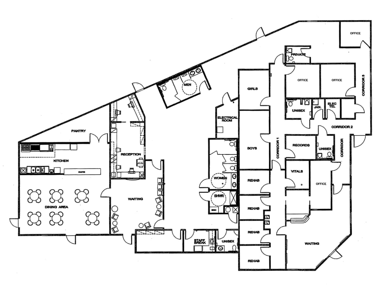 1225 E Cliff Dr, El Paso, TX à louer Plan d’étage– Image 1 sur 1