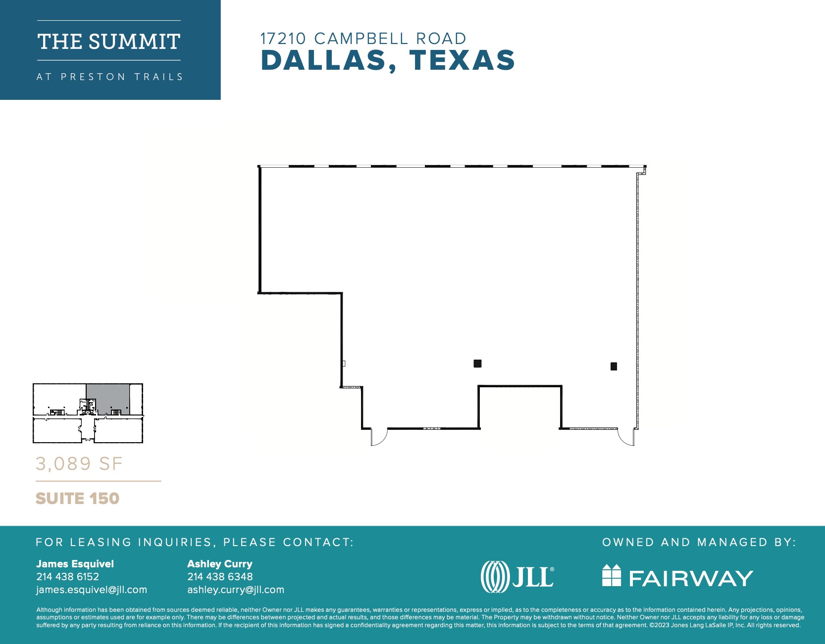 17101 Preston Rd, Dallas, TX à louer Plan d’étage– Image 1 sur 1