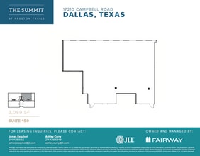 17101 Preston Rd, Dallas, TX à louer Plan d’étage– Image 1 sur 1