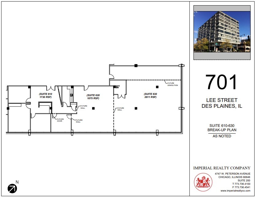 701 Lee St, Des Plaines, IL à louer Plan d’étage– Image 1 sur 1