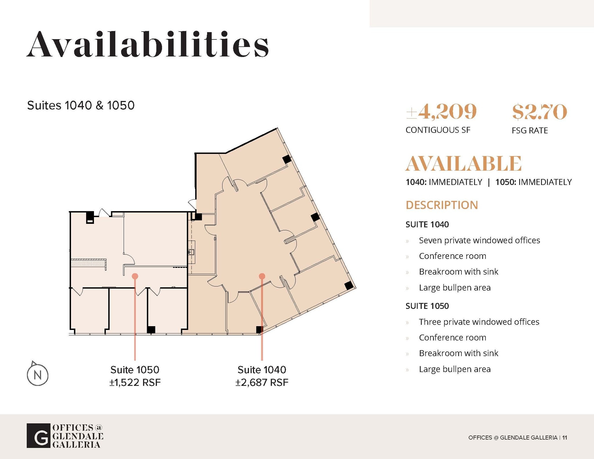 100 W Broadway, Glendale, CA à louer Plan d’étage– Image 1 sur 1