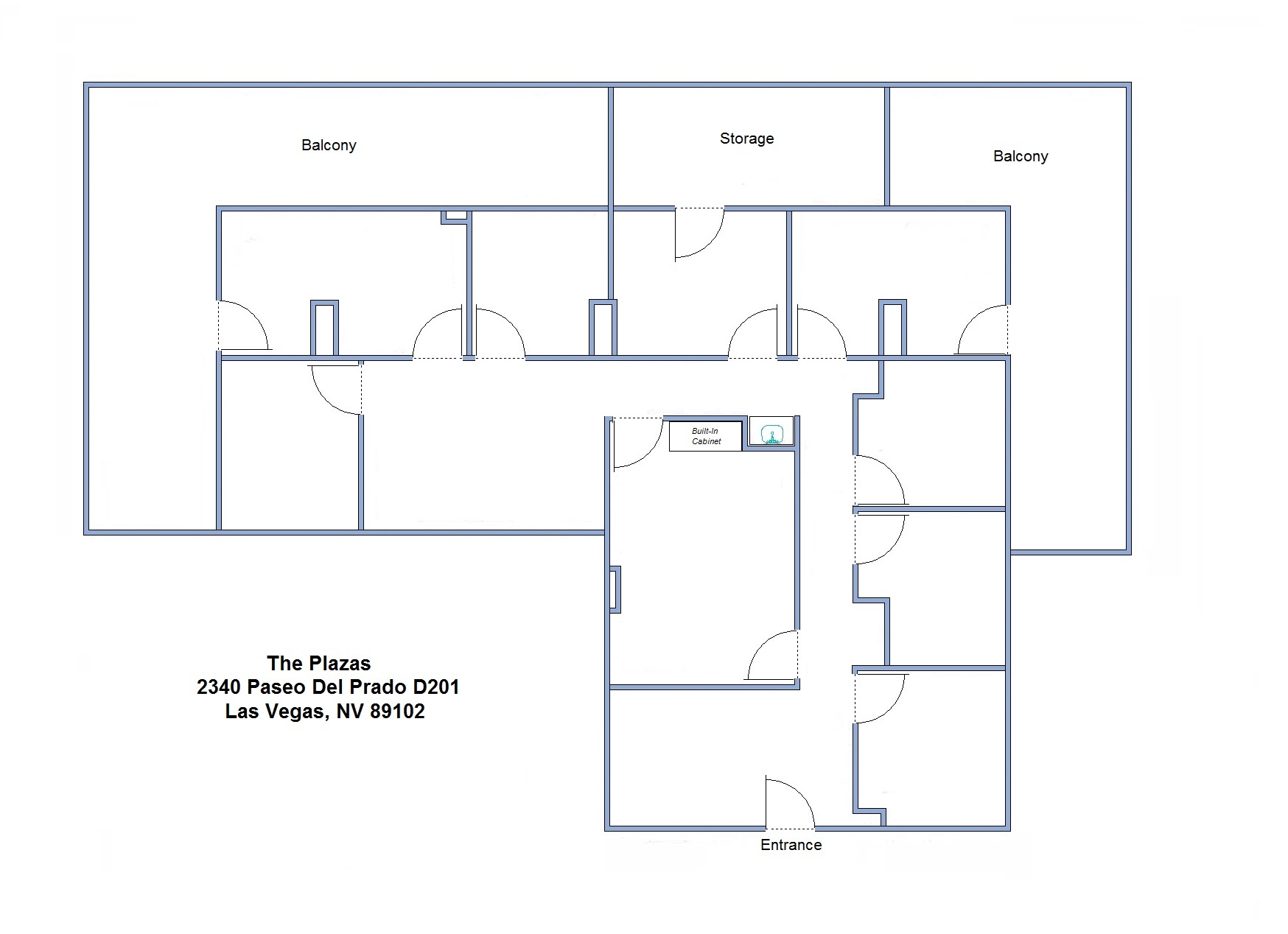 2310 Paseo Del Prado, Las Vegas, NV à louer Plan d’étage– Image 1 sur 1