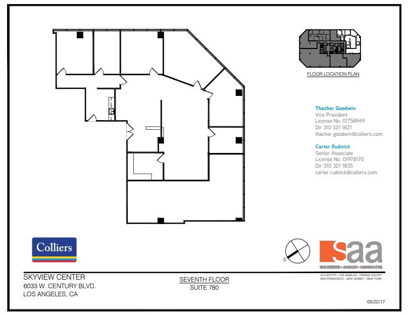 6033 W Century Blvd, Los Angeles, CA à louer Plan d’étage– Image 1 sur 1