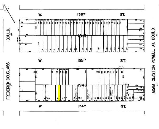 257 W 134th St, New York, NY à vendre - Plan cadastral – Image 2 sur 3