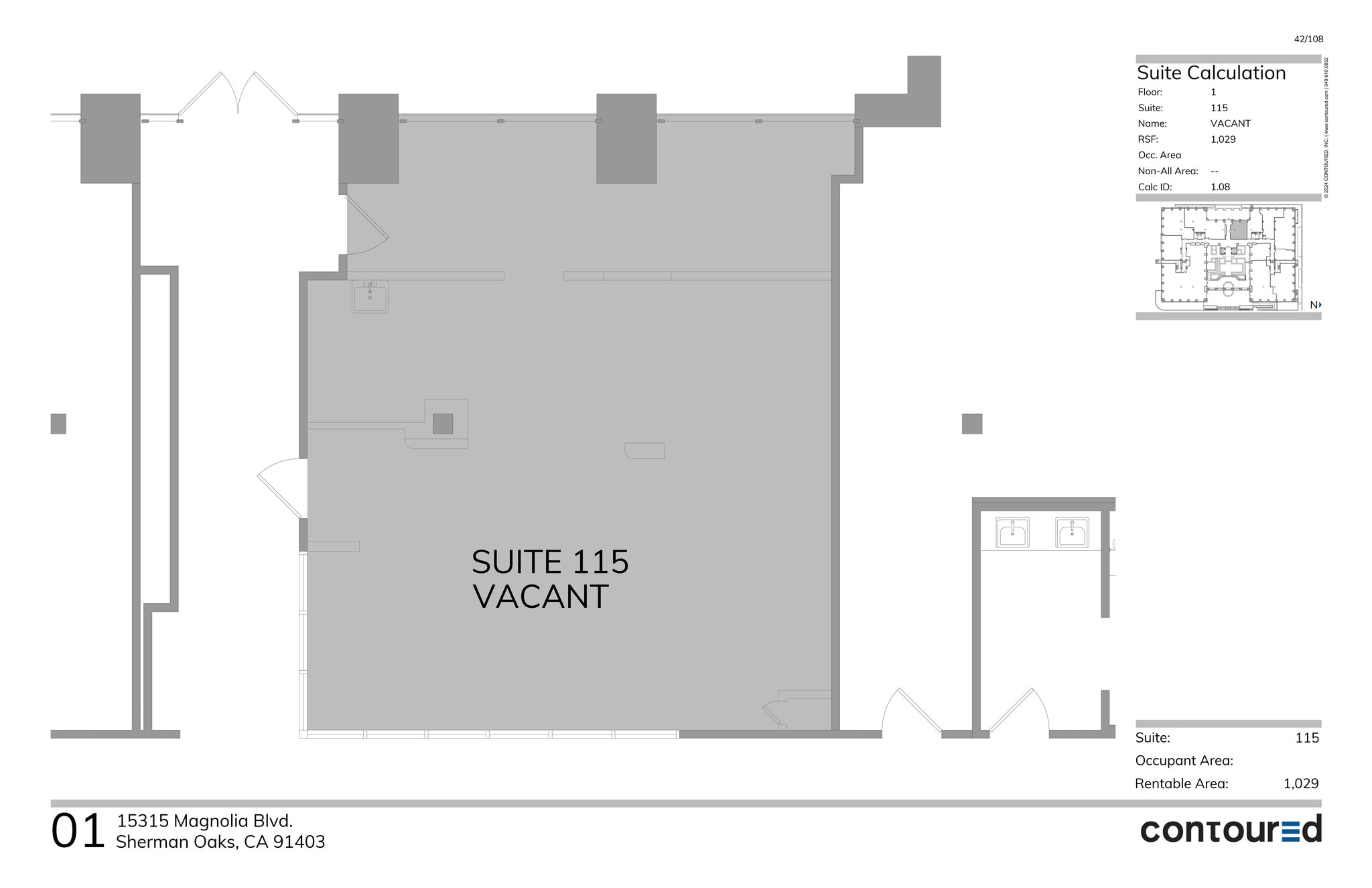 15315 Magnolia Blvd, Sherman Oaks, CA à louer Plan de site– Image 1 sur 1