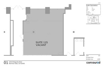 15315 Magnolia Blvd, Sherman Oaks, CA à louer Plan de site– Image 1 sur 1