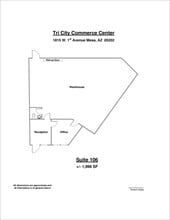 1815 W 1st Ave, Mesa, AZ à louer Plan d’étage– Image 1 sur 1