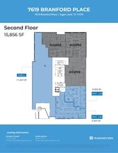 7619 Branford Pl, Sugar Land, TX à louer Plan d’étage– Image 2 sur 2