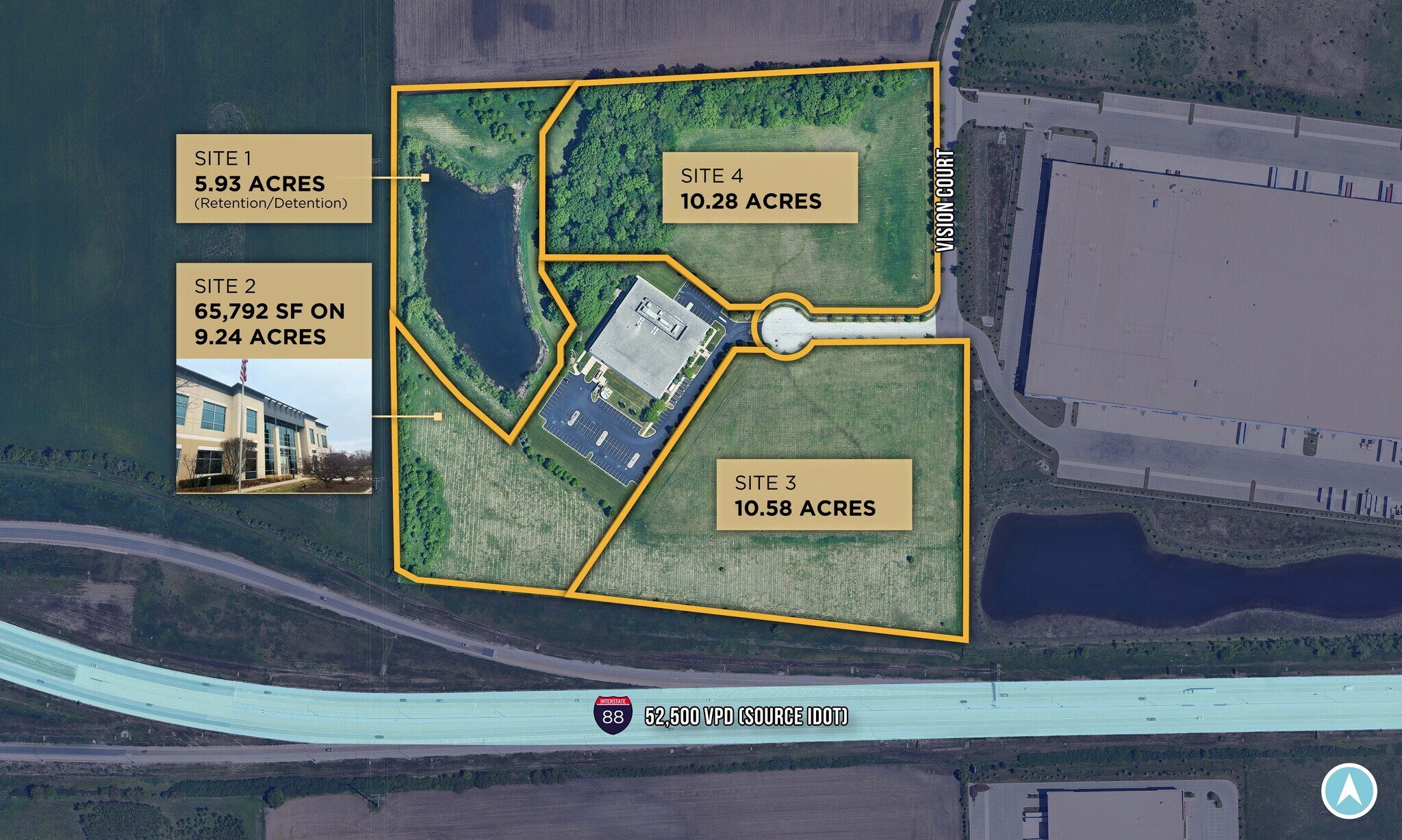 Vision Ct, Aurora, IL à vendre Plan de site– Image 1 sur 2