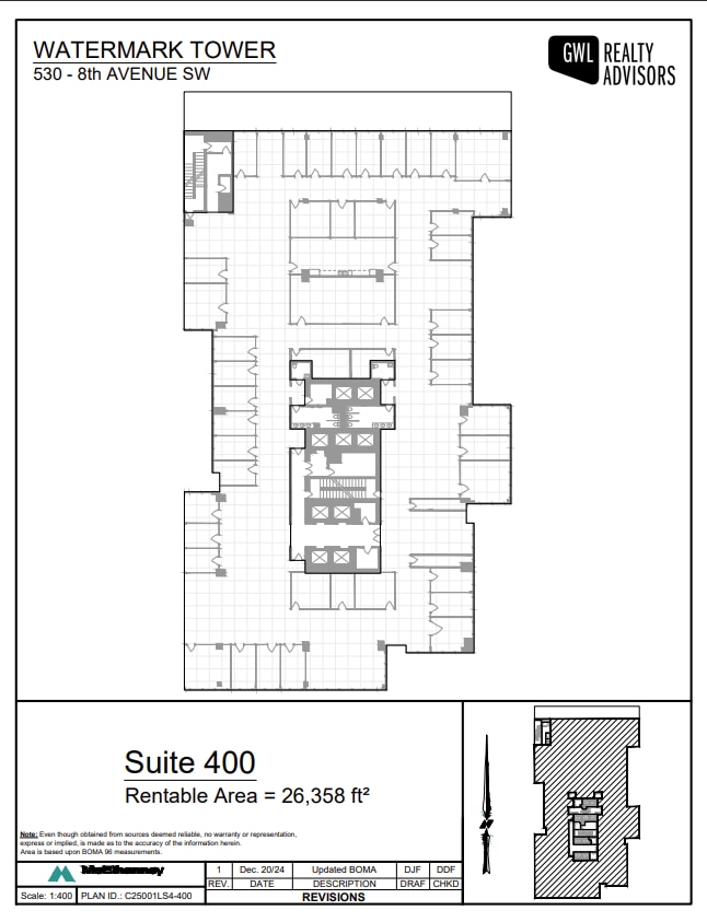530 8th Ave SW, Calgary, AB à louer Plan d’étage– Image 1 sur 1