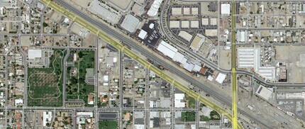 Oasis Street, Indio, CA - Vue aérienne vue de carte - Image1