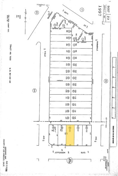 4611 W Jefferson Blvd, Los Angeles, CA à vendre - Plan cadastral – Image 3 sur 3