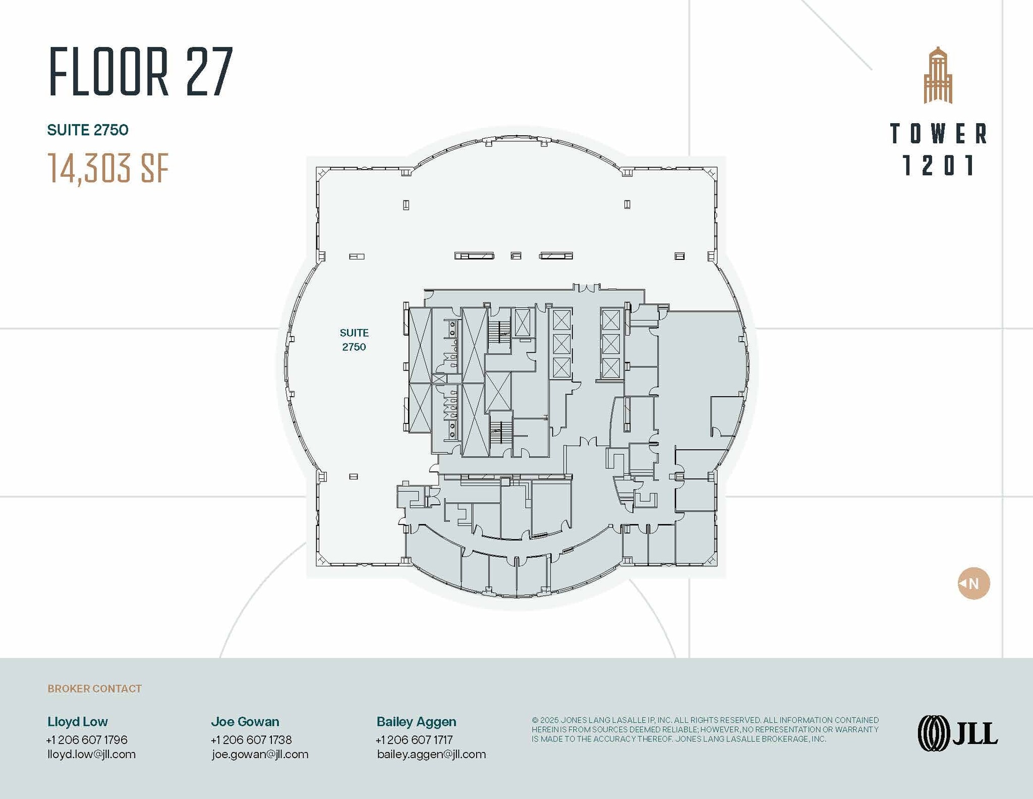 1201 3rd Ave, Seattle, WA à louer Plan d’étage– Image 1 sur 1