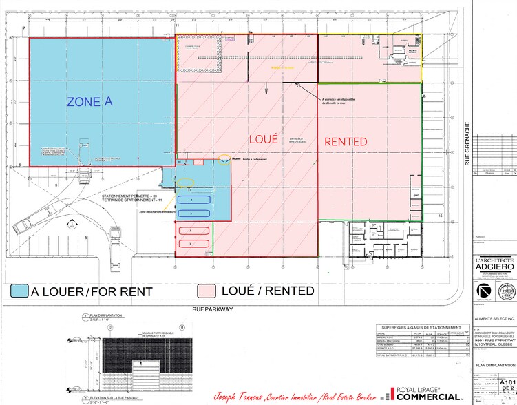 9501 Boul Parkway, Montréal, QC à louer - Plan d’étage – Image 2 sur 11