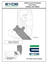 433 N Summit St, Toledo, OH à louer Plan d’étage– Image 1 sur 1