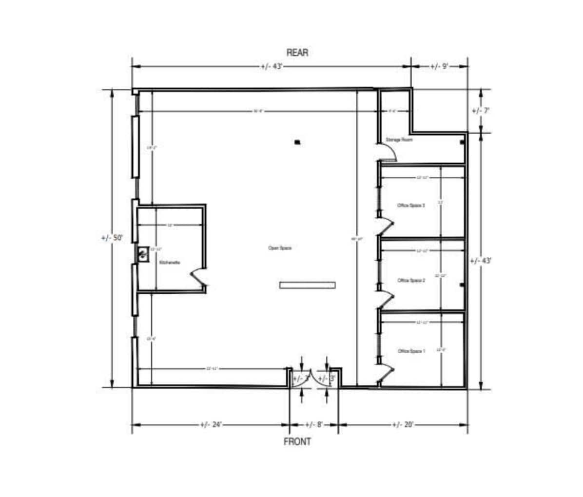 1440 Dutch Valley Pl NE, Atlanta, GA à louer Plan d’étage– Image 1 sur 10