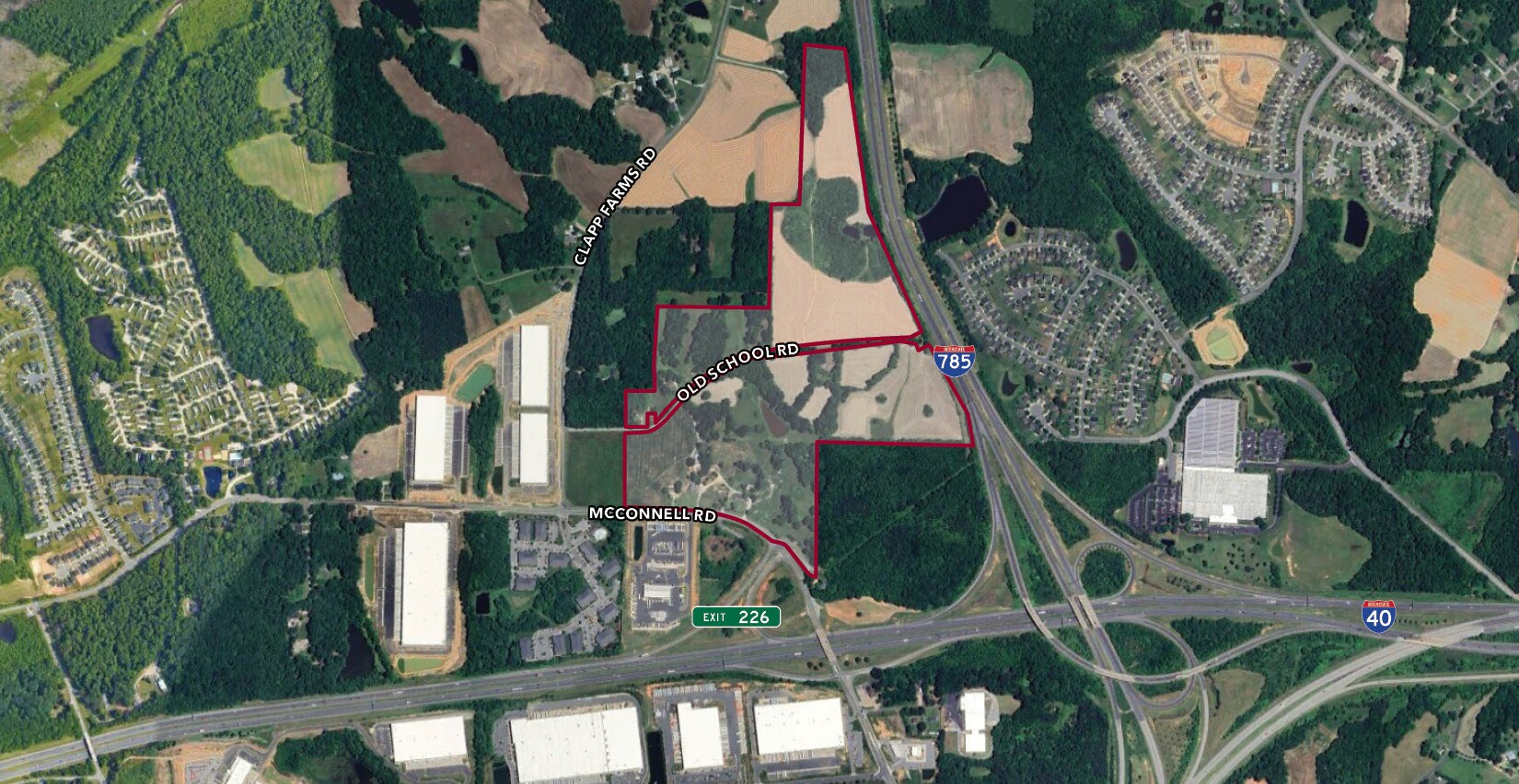 3725 McConnell Rd, Greensboro, NC à vendre Aérien– Image 1 sur 2